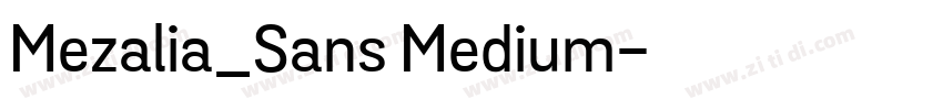 Mezalia_Sans Medium字体转换